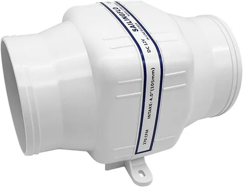Miniatura 10 de Soplador de aire de sentina marina en línea de 12 V, 3 pulgadas, 130 CFM o 4 pulgadas, 270 CFM, ventilador de sentina de funcionamiento silencioso