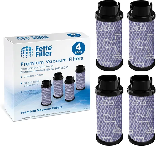 Miniatura 8 de Fette Filter - Paquete de filtros de piezas para aspiradora compatible con aspiradora inalámbrica Inse N5 S6 S6P S600 - Paquete de 2