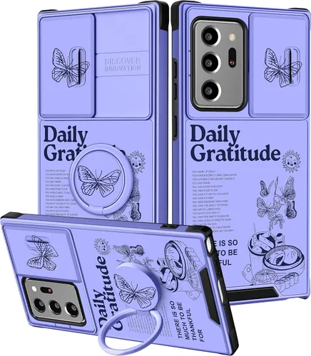 Miniatura 200 de Funermei Funda para teléfono Samsung Galaxy Note 10 Plus – Funda femenina bonita para niñas, diseño inspirador estético con funda para cámara