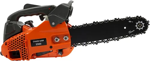Motosierra de gasolina de 12 pulgadas, motosierra de gasolina de 25.4 cc, 900 W, motosierras de cadena de motor de 2 tiempos, motosierras de gas Rojo