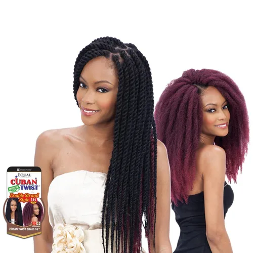 Miniatura 4 de Trenzas de pelo sintético Havana Twist estilo cubano, 16", 1