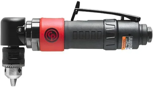 Miniatura 3 de Chicago Pneumatic CP879C - Taladro de potencia neumática, 3/8 de pulgada (0.394 in), mandril con llave, mango angular, 0.35 HP / 260 W, par