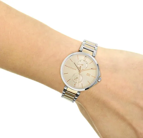 Miniatura 4 de Tommy Hilfiger Angela Pulsera de acero inoxidable de dos tonos Esfera rubor 1782127