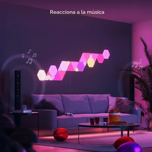 Miniatura 6 de Nanoleaf Shapes Hexagons Smarter KIT 7 Paneles - Multicolor