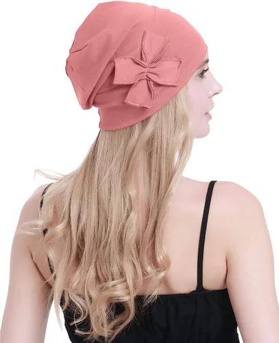 Miniatura 6 de osvyo Gorro de algodón con turbantes de quimioterapia para mujeres, con cáncer, pérdida de cabello
