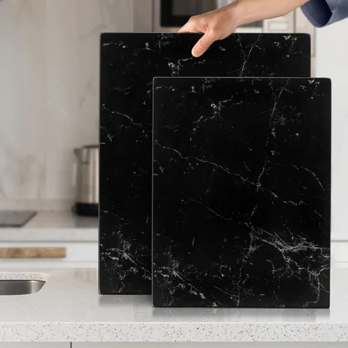 Miniatura 8 de Tabla de cortar de vidrio Kitchenville 16"x12": Protector de encimera de vidrio templado para la cocina - Duradero - Resistente a los arañazos
