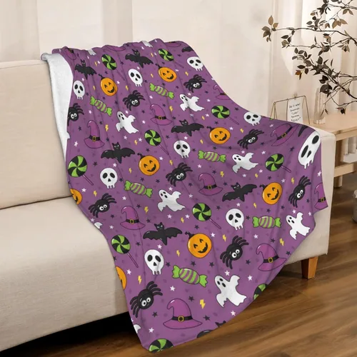 Miniatura 26 de Manta de murciélago de Halloween para bebé, regalo súper suave, manta acogedora para recién nacido, manta de recepción para bebé, manta para cuna