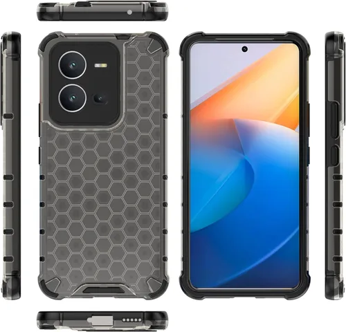 Miniatura 11 de Pzwoxukhov Funda para Huawei Mate 50 Pro, funda para Huawei Mate 50 Pro Honeycomb Anti-Drop Shock-Absorbing Case Negro