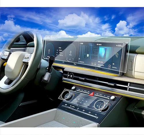 Miniatura 9 de Protector de pantalla para Kia EV6 2023 2024 2025 para Kia EV6 2024 2023 2022 Dual 12.3 pulgadas Protector de pantalla de plástico HD película
