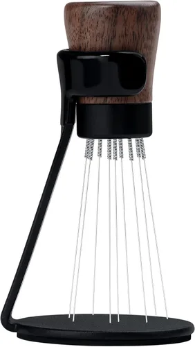 Miniatura 10 de Normcore WDT Herramienta de Distribución V2.1 con Soporte - Herramienta de Distribución Espresso de 8 Puntas de 0.23mm - Mezclador de Café Magnético