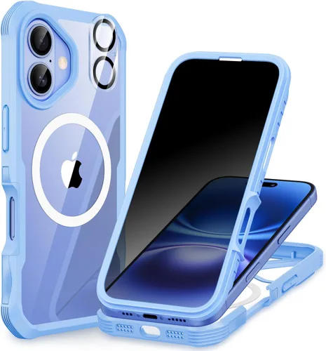 Miniatura 23 de CENHUFO Funda de privacidad para iPhone 11 Pro, funda de cuerpo completo con protector de pantalla de privacidad de vidrio templado 9H integrado