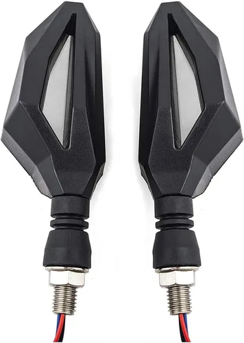 Miniatura 3 de Luces LED intermitentes universales para motocicleta de 10mm. Luces delanteras y traseras para intermitentes de 12 LED