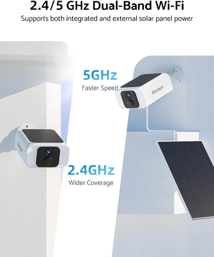 Miniatura 4 de Cámaras de seguridad solares inalámbricas para exteriores 4MP -2.4G y 5G Cámara solar inalámbrica para exteriores, cámaras para seguridad
