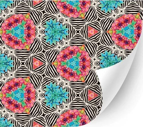 Miniatura 16 de HTV4U Vinilo de transferencia de calor con estampado floral (flor de acacia, 13.5 x 12 pulgadas), vinilo impreso para planchar, papel de prensa