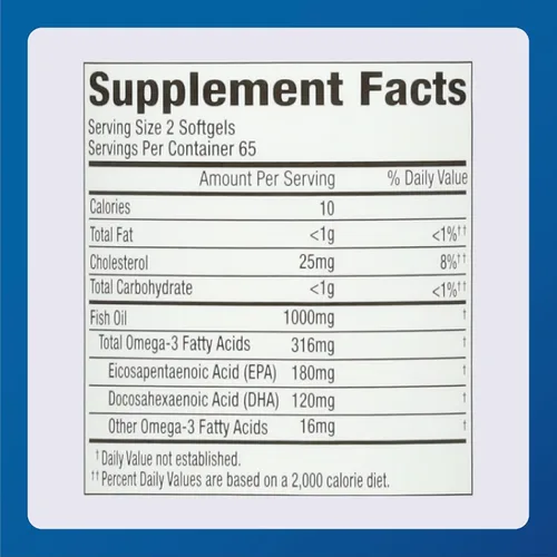 Miniatura 4 de Major Omega-3 Minis - Aceite de pescado (3 unidades) 500 mg, 130 unidades (paquete de 3)