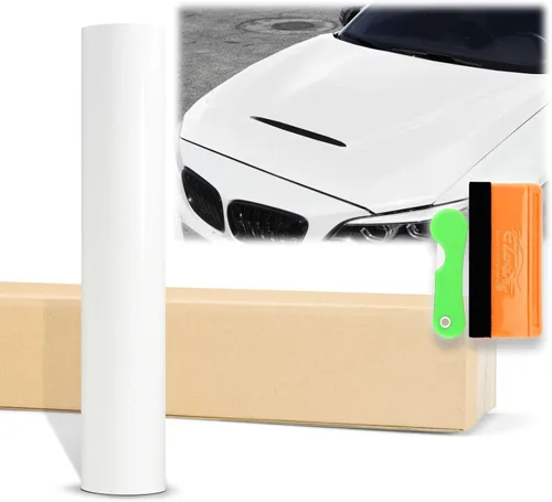Miniatura 23 de EZAUTOWRAP - Adhesivo revestidor de vinilo muy brillante de fibra de carbono 7D prémium con juego de herramientas, lámina de calcomanía con Gris