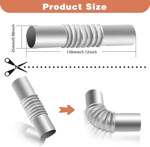 Miniatura 2 de 25mm Tubo de escape para calentador de aire de estacionamiento Codo conector de tubo de acero inoxidable con tapa a prueba de viento Calentador