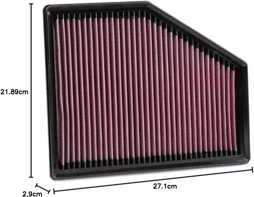 Miniatura 11 de K&N Filtro de aire de alto flujo original de por vida para motor: Aumenta la potencia: Premium, lavable: Compatible con BMW 2015-2024