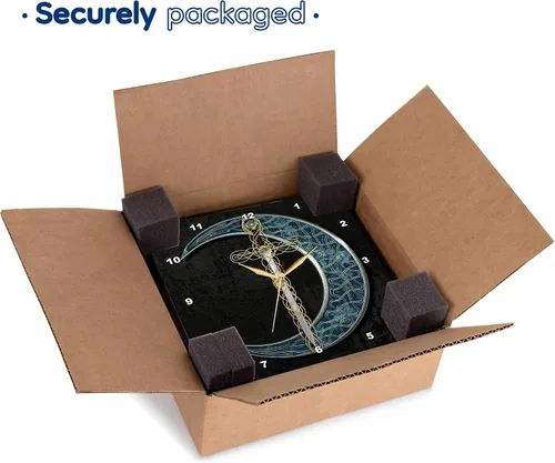 Miniatura 6 de 3dRose Reloj de pared silencioso - 13 pulgadas - Una luna celta con una espada de fantasía. - Creative Studios - Nudo celta