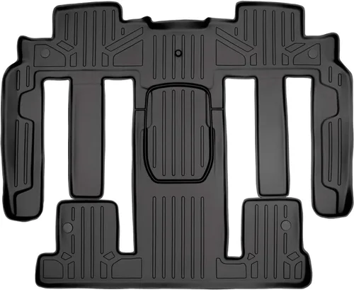 Miniatura 20 de SMARTLINER Juego de alfombrillas de piso de 2 filas compatibles con Chevrolet Traverse 2011-2017