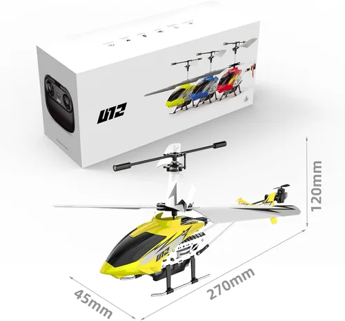 Miniatura 7 de Cheerwing Helicóptero de control remoto U12 con retención de altitud, mini helicóptero RC para adultos y niños, una tecla de despegue/aterrizaje y 2