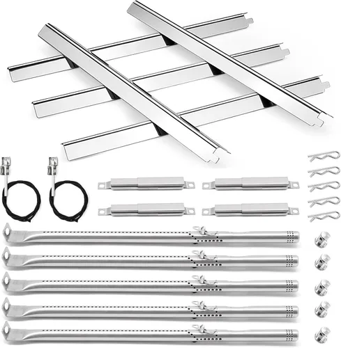 Miniatura 8 de Reemplazo de quemadores de parrilla para Charbroil Performance 2 quemadores 463660021 463660421, Placas de calor G325-0002-W1 para Char-broil