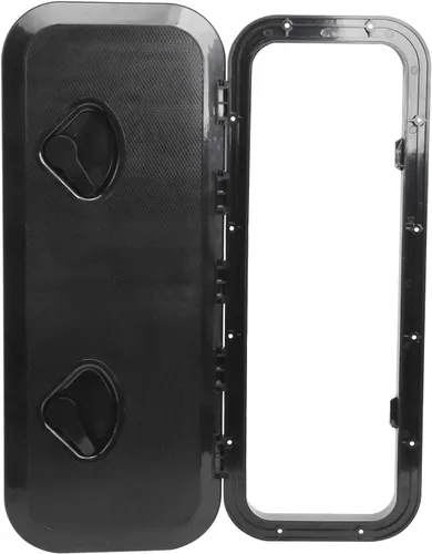 Miniatura 8 de Amarine Made Boat Hatch Access Hatch and Lid Marine Grade 24" x 9-5/8" for Marine Caravan RV-White Negro