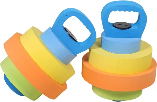 Toddmomy 1 par de mancuernas ajustables de Eva flotante para natación, playa, vacaciones, fiestas en la piscina, diseño atractivo para entrenamiento