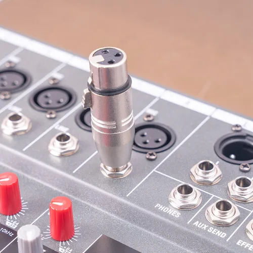 Miniatura 6 de Smithok Paquete de 4 adaptadores XLR hembra a TRS de 1/4 pulgadas, adaptadores XLR hembra equilibrados a adaptadores macho de 0.250 in