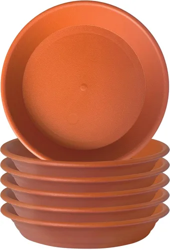 Miniatura 12 de 6 platillos de plástico para plantas de 5 pulgadas, tamaño individual, grueso y fuerte de 6, 8, 10, 12 pulgadas, bandeja de recogedor de agua
