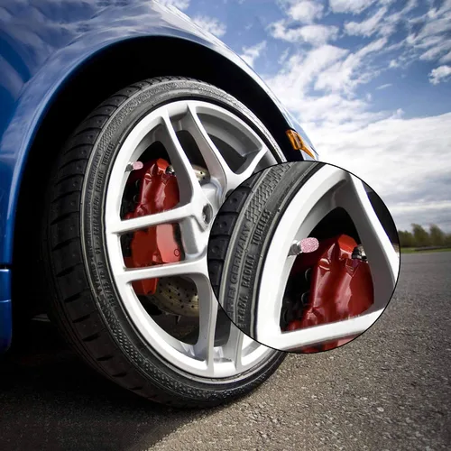Miniatura 5 de WINKA 4 tapones para válvula de neumático de automóvil con diamantes de imitación, 1 cubierta de botón de motor de automóvil, anillo de encendido
