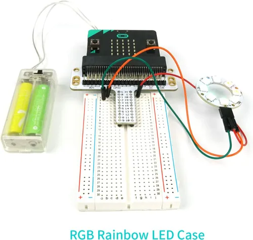 Miniatura 5 de ELECFREAKS Microbit Starter Kit 24 accesorios Micro:bit Basic Coding Electronics Kit Kit de aprendizaje Microbit Makecode con manual de orientación