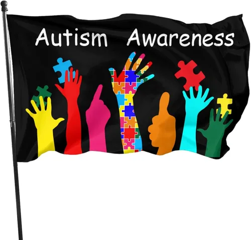Miniatura 18 de Bandera de jardín de concientización sobre el autismo, para exteriores, 12 x 18 pulgadas, regalos florales, mini banderas de casa de campo de doble