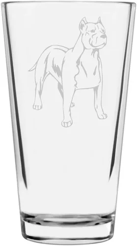 Miniatura 234 de Perro de Presa Canario - Vaso de pinta personalizado con temática de perro grabado multiusos, 16 onzas