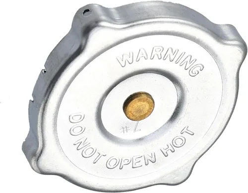 Unifizz Tapa de recuperación de depósito de refrigerante del radiador 6L8617 Cubierta de tono plateado de acero inoxidable para oruga