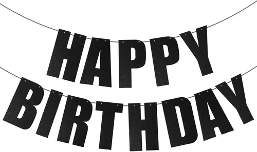 Miniatura 24 de Cartel de feliz cumpleaños para decoraciones de fiesta de cumpleaños (aguamarina)