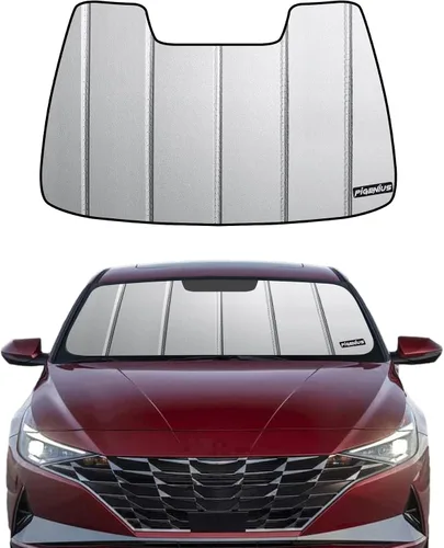 Miniatura 8 de Pigenius Parasol de parabrisas para Hyundai Elantra 2021-2025 Elantra N 2023-2025, acabado plateado metálico