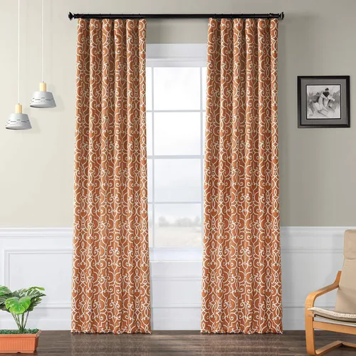 Miniatura 16 de HPD Half Price Drapes BOCH-KC43-63 - Cortinas de Lino con Rayas para Oscurecer la Sala de Estar (1 Panel), 50 x 63 Pulgadas, Color Negro Toldo