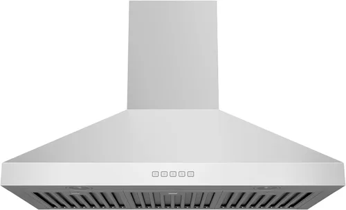 Miniatura 20 de Hauslane Campana extractora de montaje en pared de 30 pulgadas, chimenea de pared negra mate, convertible sin conductos de 6 pulgadas, succión