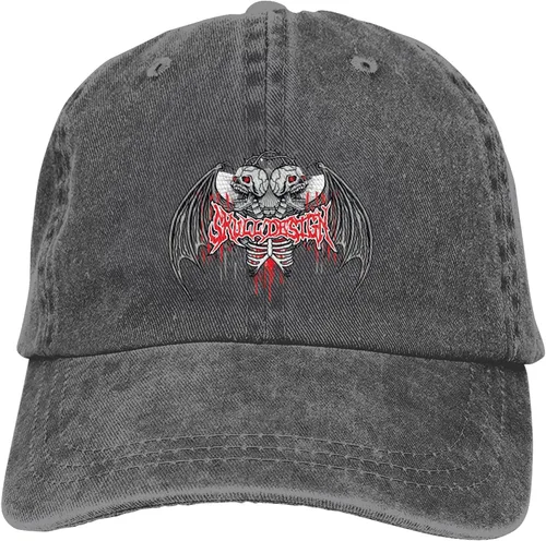 Miniatura 9 de Cowboy Hat Trendy Hats for Man and Women Djustable Four Season Outdoor Baseball Cap of Hell Skull with Angel Deep Heather