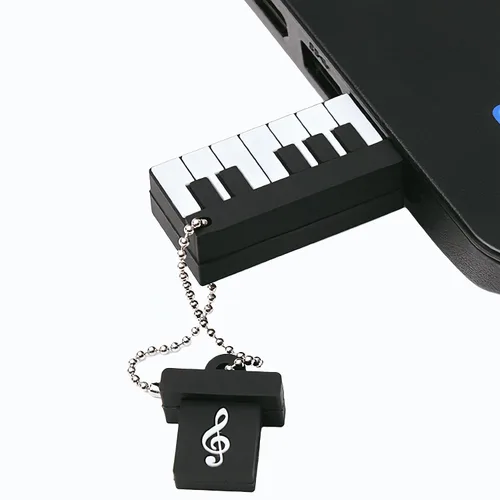 Miniatura 3 de 128GB USB 3.0 Flash Drive Novedad Dibujos Animados Piano Alta Velocidad de Transferencia Pendrive Memory Stick