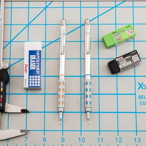 Miniatura 2 de Pentel GraphGear 1000 - Lápiz de dibujo automático (0.3mm), acentos negros, 1 unidad (PG1013G)