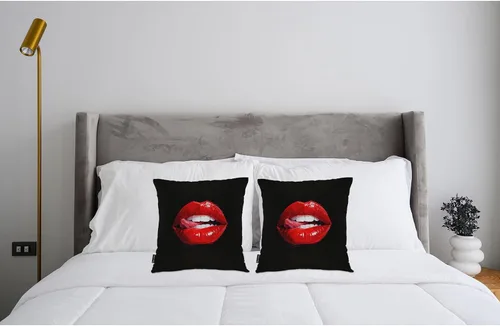 Miniatura 3 de Swono Juego de 2 fundas de almohada de 18 x 18 pulgadas, diseño floral abstracto, fundas de almohada decorativas para interiores y exteriores, sofá