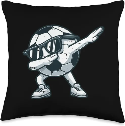 Soccer Ball Dab Cute Football Player Boys Kids Toddler Men Throw Pillow
