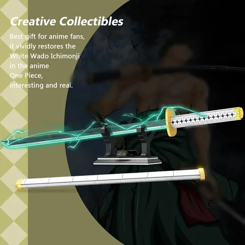 Miniatura 5 de HIGH GODO Demon Anime Sword Building Set, Kit de Bloques de Hacha y Martillo Meteoro de 43 Pulgadas, Set de Bloques de Construcción de Armas