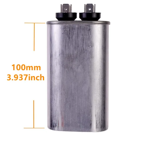 Miniatura 3 de 12.5 uF MFD ±6% 370/440 VAC CBB65 Condensador de arranque ovalado para arranque del ventilador y aire acondicionado o bomba de calor