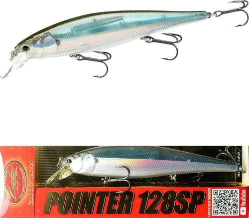 Miniatura 17 de LUCKY CRAFT Pointer 128SP, Señuelo de Pesca de Lubina de Lago de Agua Dulce, Jerkbait, Suspendido, Aparejos de Pesca, Accesorios de Pesca, Equipo