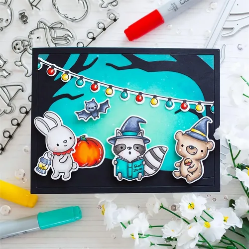 Miniatura 3 de Juego de sellos y troqueles transparentes para fiesta de Halloween, para hacer tarjetas, plantillas de corte para álbumes de recortes, álbum