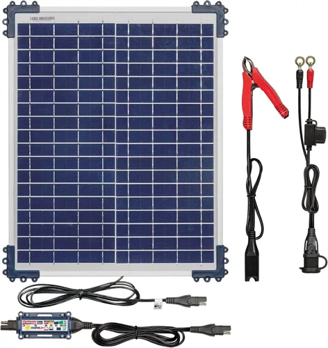 Miniatura 13 de Optimate Solar Duo 10 W, TM522-D1, 6 pasos 12 V/12.8 V 0.83 A resistente a la intemperie, cargador y mantenedor de ahorro de batería solar