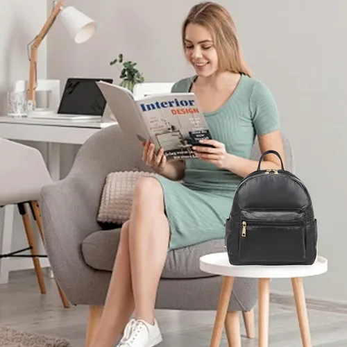 Miniatura 7 de seyfocnia Bolso tipo mochila para mujer, Negro -, Elegante